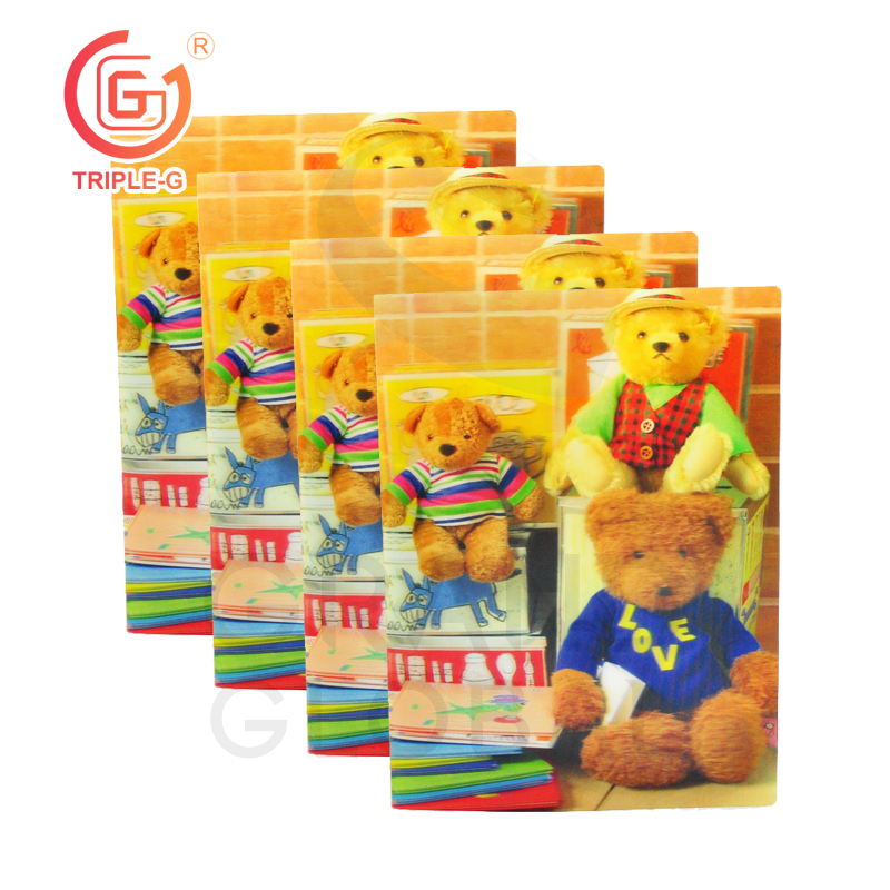 Triple-G แฟ้มใส่เอกสารขนาด A4 ลายแฟนซี 3มิติ แบบสันห่วง แพ๊ค 4 ชิ้น