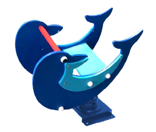 สปริงโลมาคู่, โลมาโยกเยก,ของเล่นเสริมพัฒนาการ,กล้ามเนื้อมัดใหญ่,เครื่องเล่นเด็ก, เครื่องเล่นสนามกลางแจ้ง สินค้าพร้อมส่ง