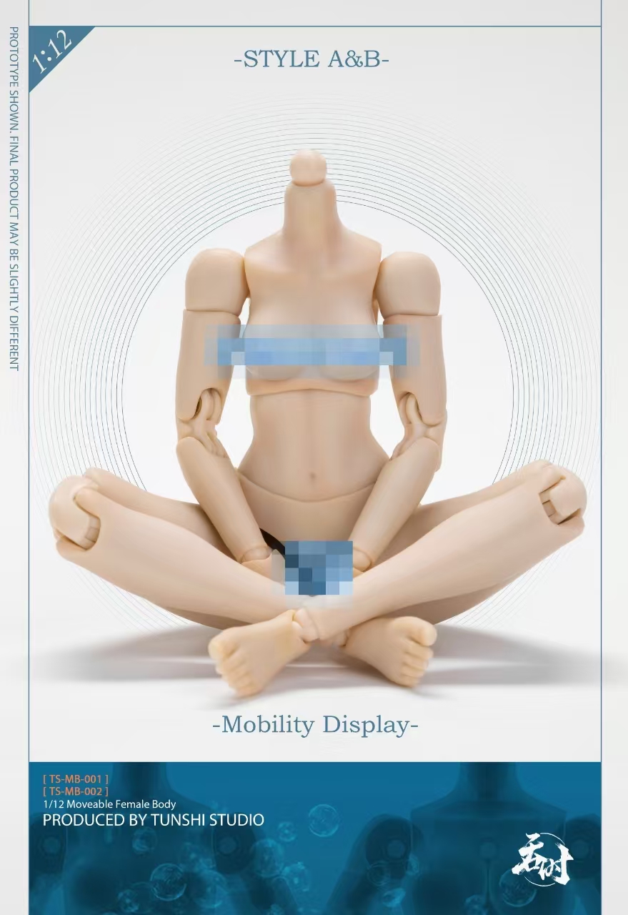 [สั่งจอง] Tunshi Studio 1/12 : Female Body (13.5 cm)