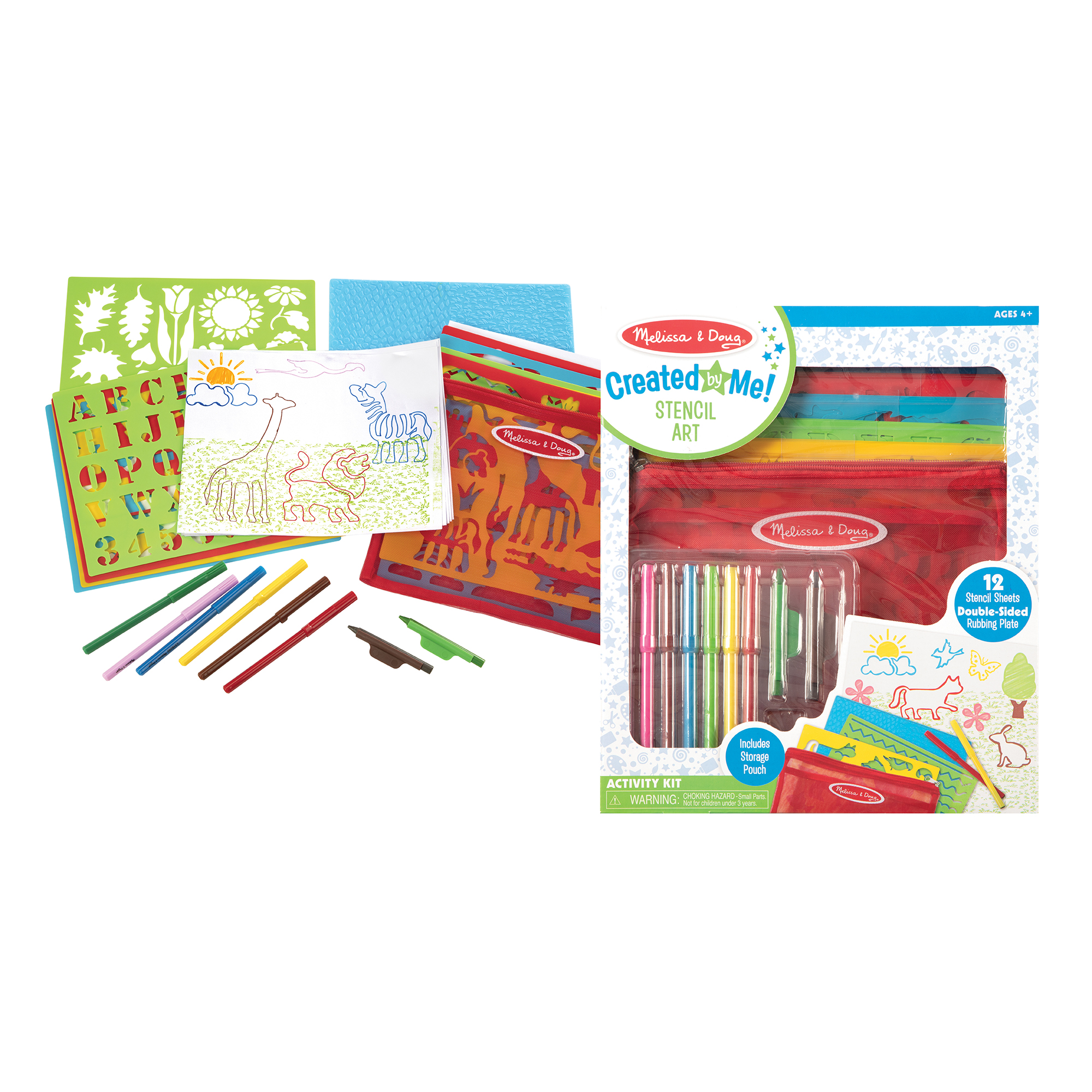 ชุดกิจกรรมศิลปะ ลายฉลุ ส่งเสริมความคิดริเริ่มสร้างสรรค์ ความสนใจในศิลปะ Created by Me! Stencil Art Activity Kit Melissa&Doug, ของเล่นเสริมพัฒนาการ, ของเล่น