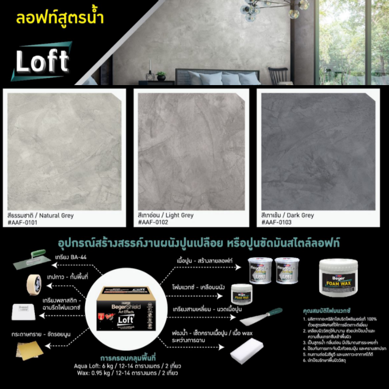 BegerShield Art Effects Aqua Loft เบเยอร์ชิลด์ อาร์ท เอฟเฟ็กซ์ ลอฟท์ สูตรน้ำ