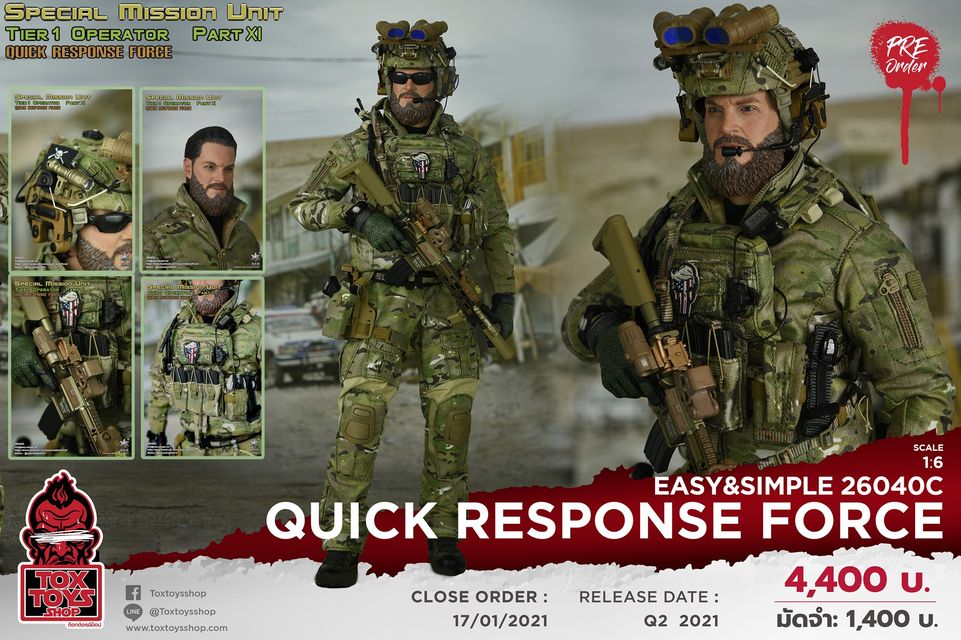 [สั่งจอง]Easy&Simple 26040C 1/6 : SMU Tier 1 Operator Part XI Quick Response Force