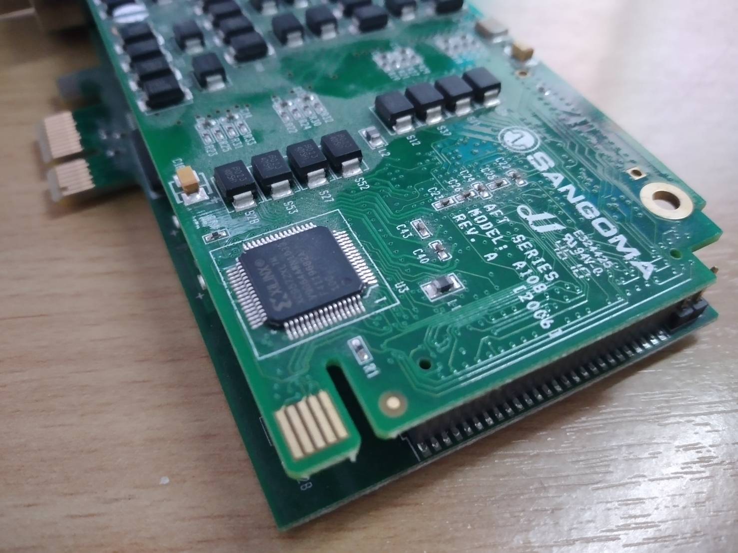 SANGOMA A108 8-port digital voice card Relay card PCI-E voice board