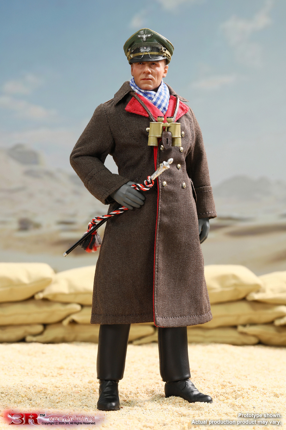 [สั่งจอง] 3R TG80004 1/12 : Mini Reich Series - General Field Marshal of German Afrika Korps - Erwin Rommel, The Desert Fox