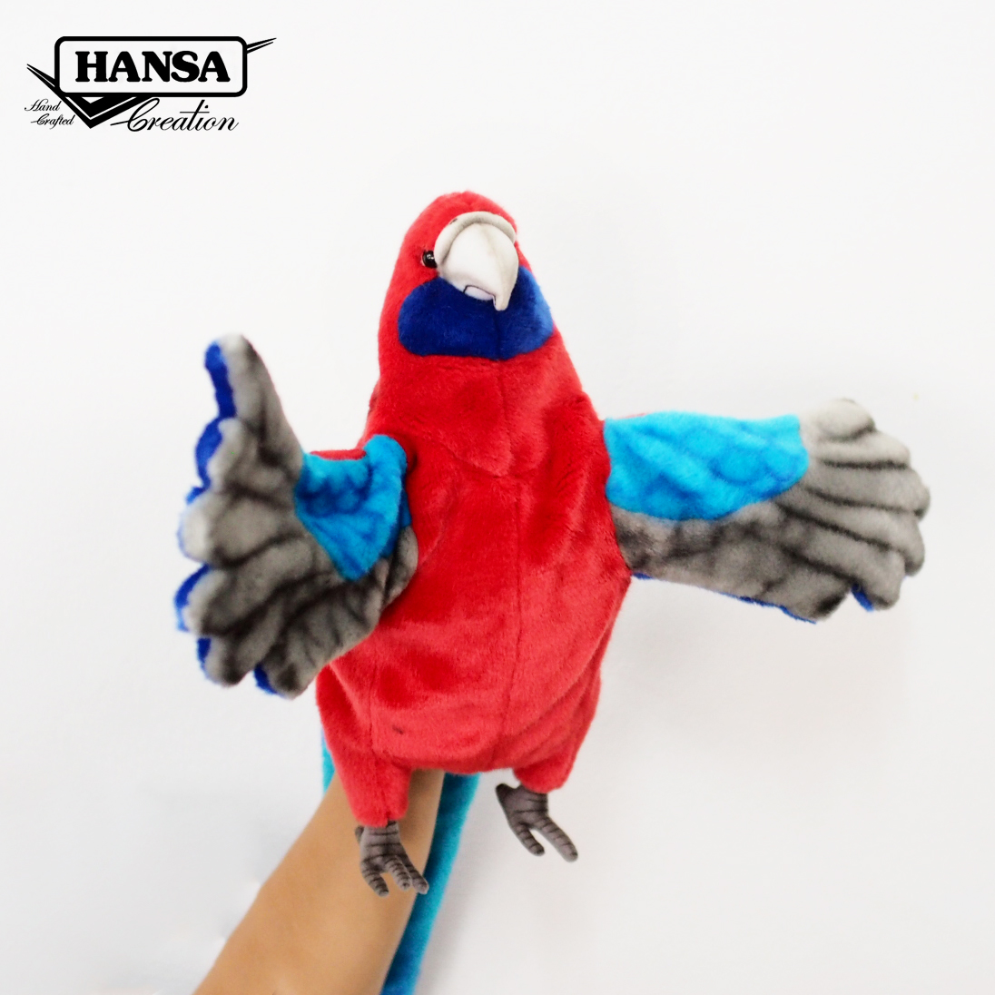 7350 Crimson Rosella Puppet 40 cm.W