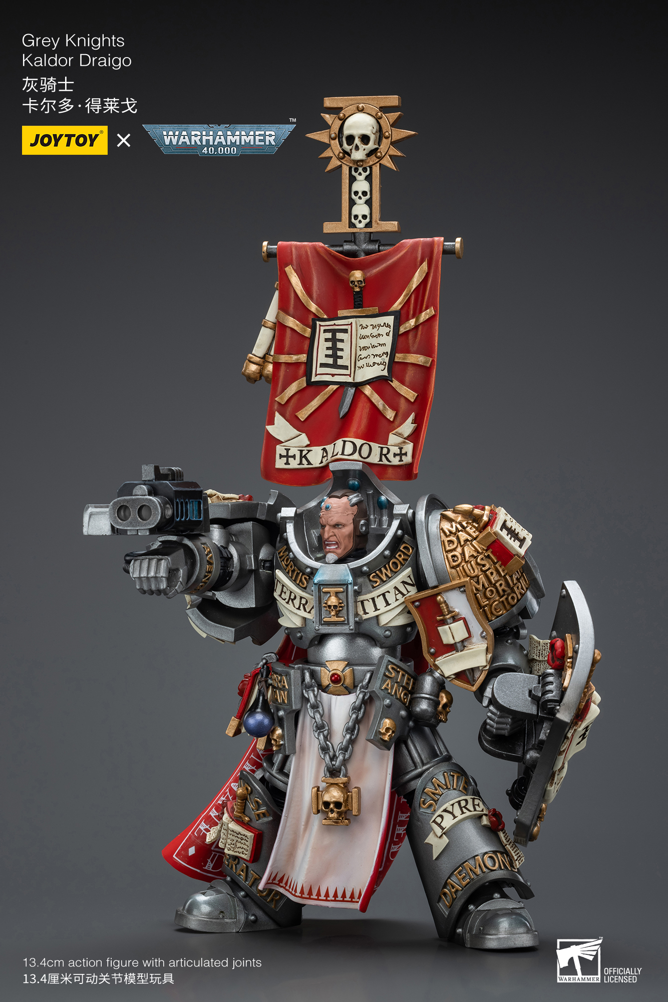 [สั่งจอง]Joy toy 1/18 [Reissue] - JT9220 : Grey Knights Kaldor Draigo