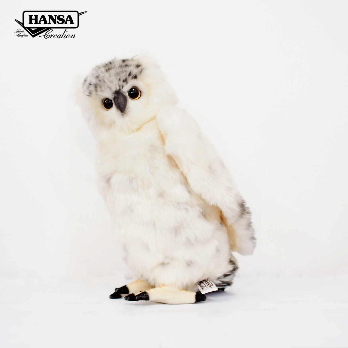 3836 Snow Owl 33 cm.H - ตุ๊กตานกฮูกหิมะ