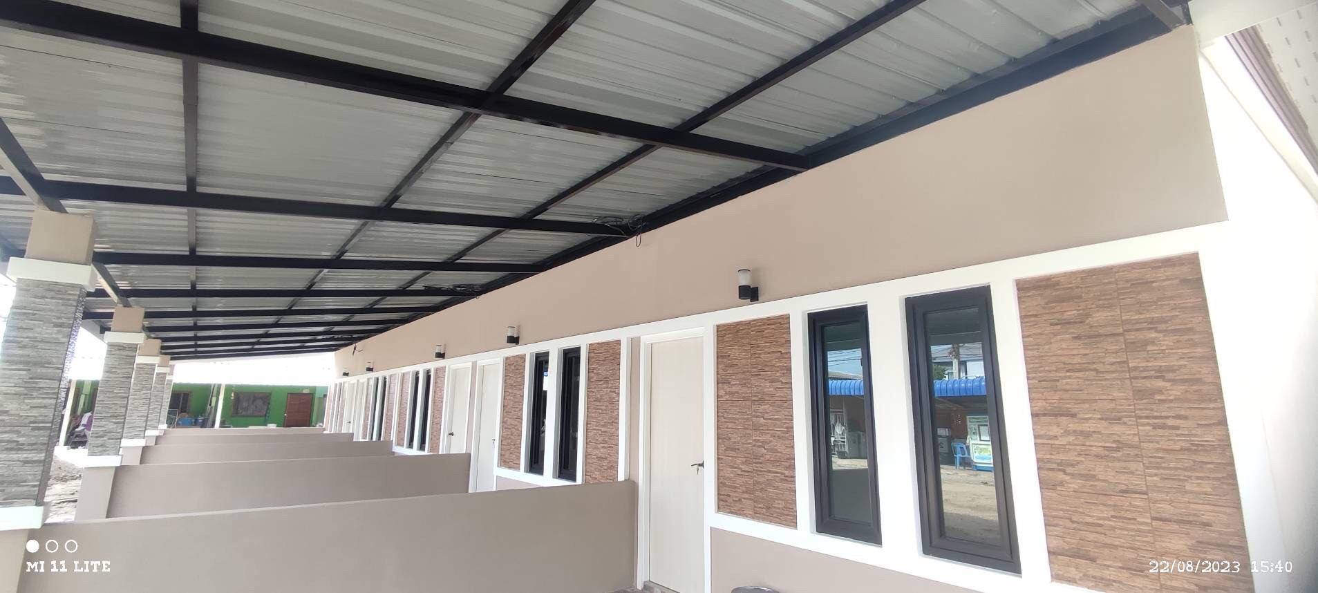 งานก่อสร้างห้องแถว จำนวน5ห้อง อ.บ้านโป่ง จ.ราชบุรี