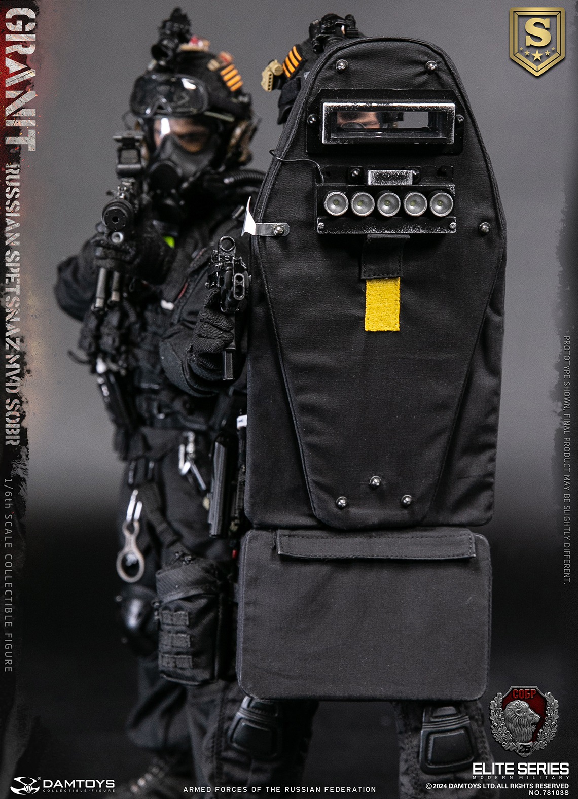 [พร้อมส่ง]DAMTOYS : 1/6 RUSSIAN SPETSNAZ MVD SOBR GRANIT- 78103S : SPECIAL EDITION