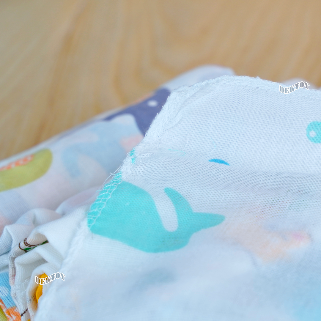 Litelhome ผ้าอ้อมเด็ก ผ้าอ้อมสาลู 28 นิ้ว 12 ผืน