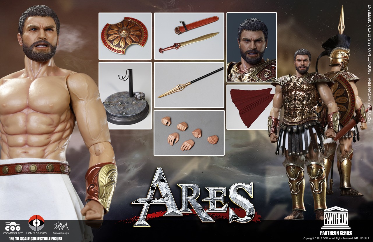 [สั่งจอง] COOMODEL X HOMER HS003 1/6 PANTHEON SERIES - ARES/ GOD OF WAR
