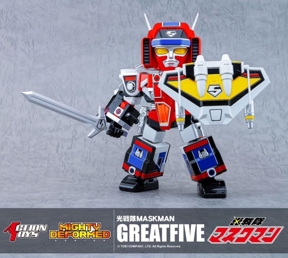 [สั่งจอง]Action Toys Mighty Deformed Maskman Greatfive (16CM)