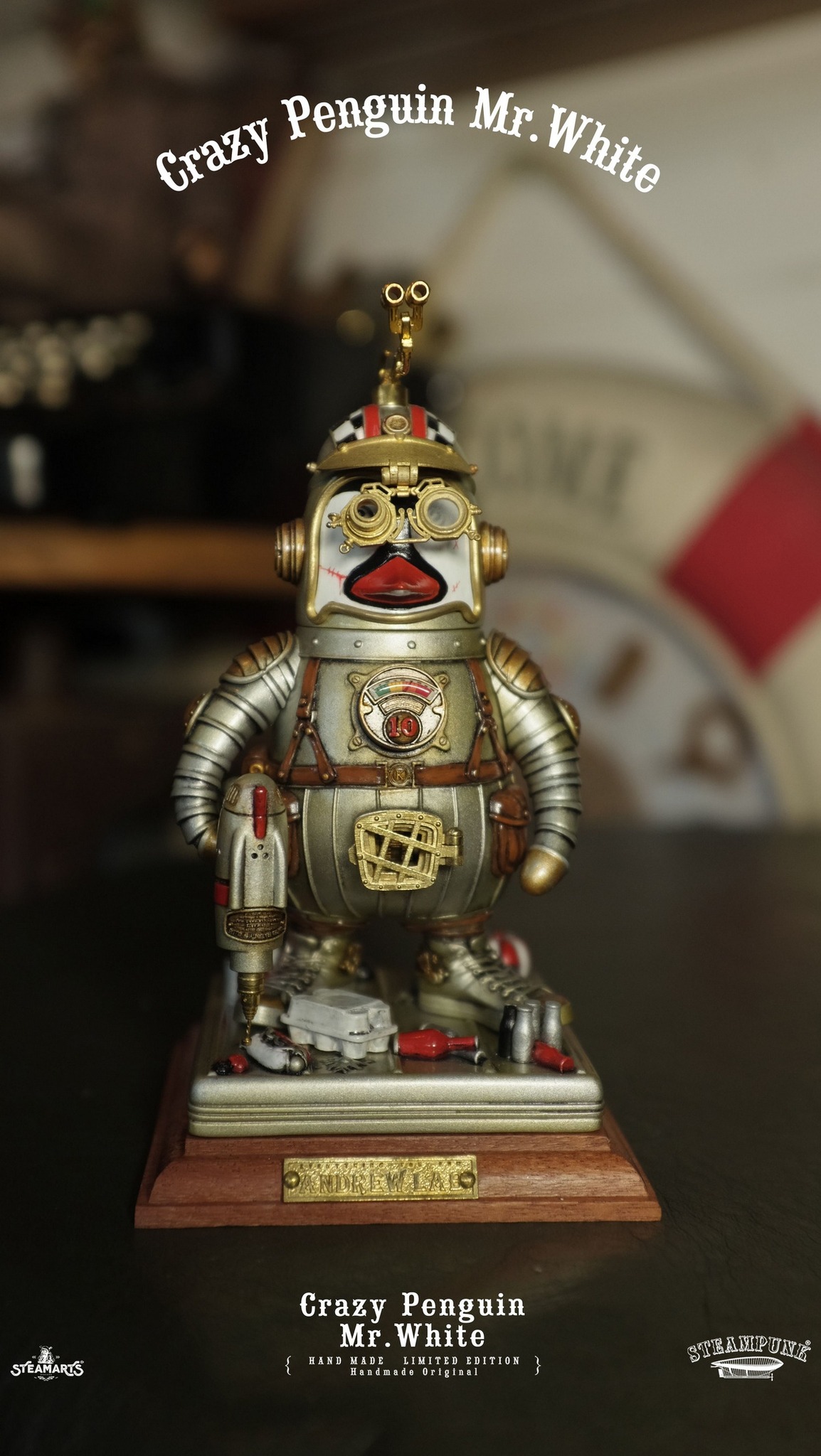 [สั่งจอง]STEAMARTS CRAZY SA2023C003 : PENGUIN MR.WHITE (15Cm)