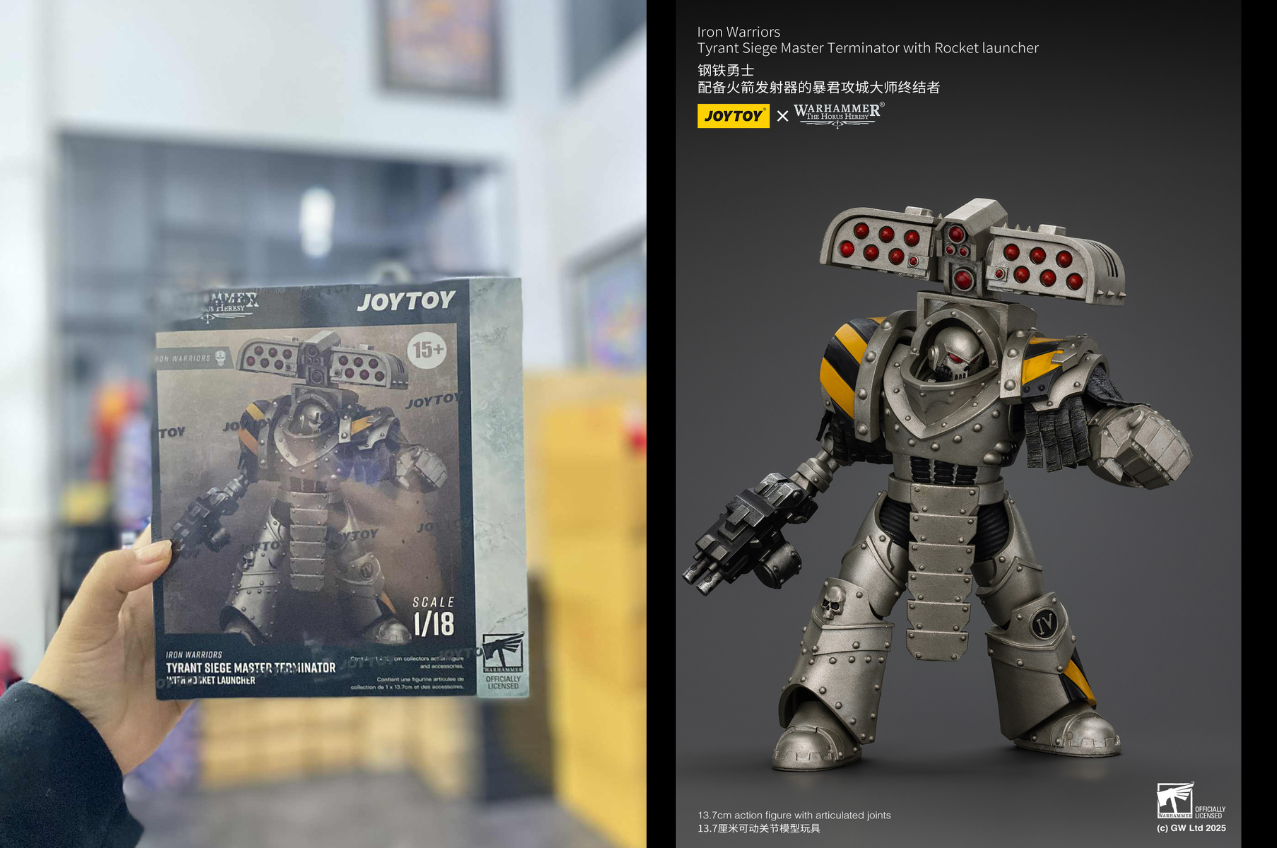 [พร้อมส่ง] Joytoy 1/18 : lron Warriors - JT01482 : Tyrant Siege Master Terminator with Rocket launcher