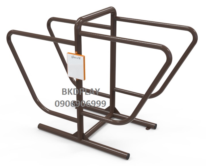 เครื่องออกกำลังกายกลางแจ้งผู้ใหญ่,บริหารแขน-หัวไหล่ (แบบบาร์ยกตัวคู่),ลานกีฬาอเนกประสงค์ ,สวนสาธารณะ ,เทศบาล ,หมู่บ้าน ,ผลิตในไทย ,สั่งทำตามสีที่ต้องการได้ ขนาด 70x165x120 ซม.