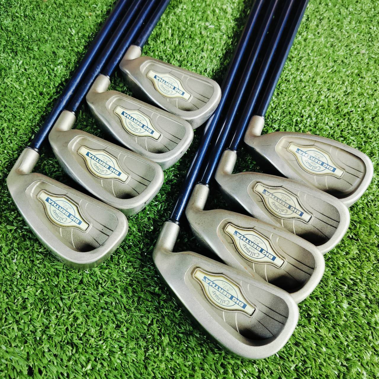 ชุดเหล็ก Callaway X-12 ก้าน RCH99 FLEX FIRM หรือ SR สภาพสวยมากๆ เดิมมากๆเลยค่ะ เป็นชุดที่ตีง่ายมาก และตีดีมาก ไม้กอล์ฟพรีเมี่ยมมือสอง ของแท้ By NakaraLuxurious