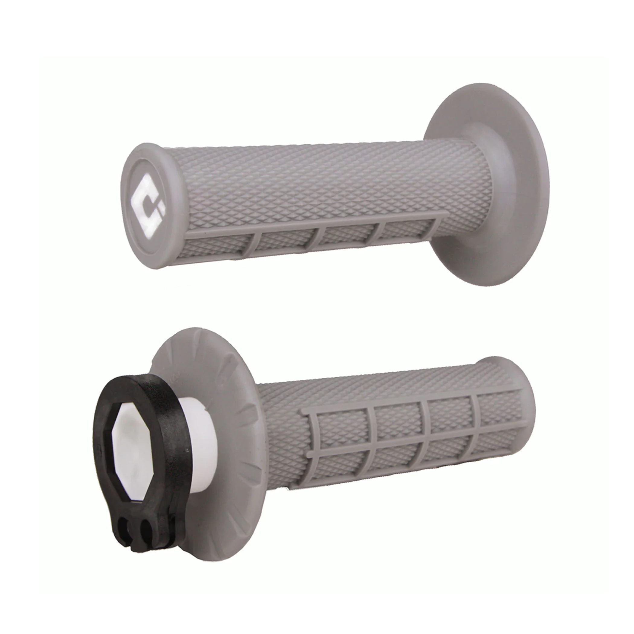 ปลอกแฮนด์ ODI Grip Half Waffle V2 Lock-On Gray (Soft)