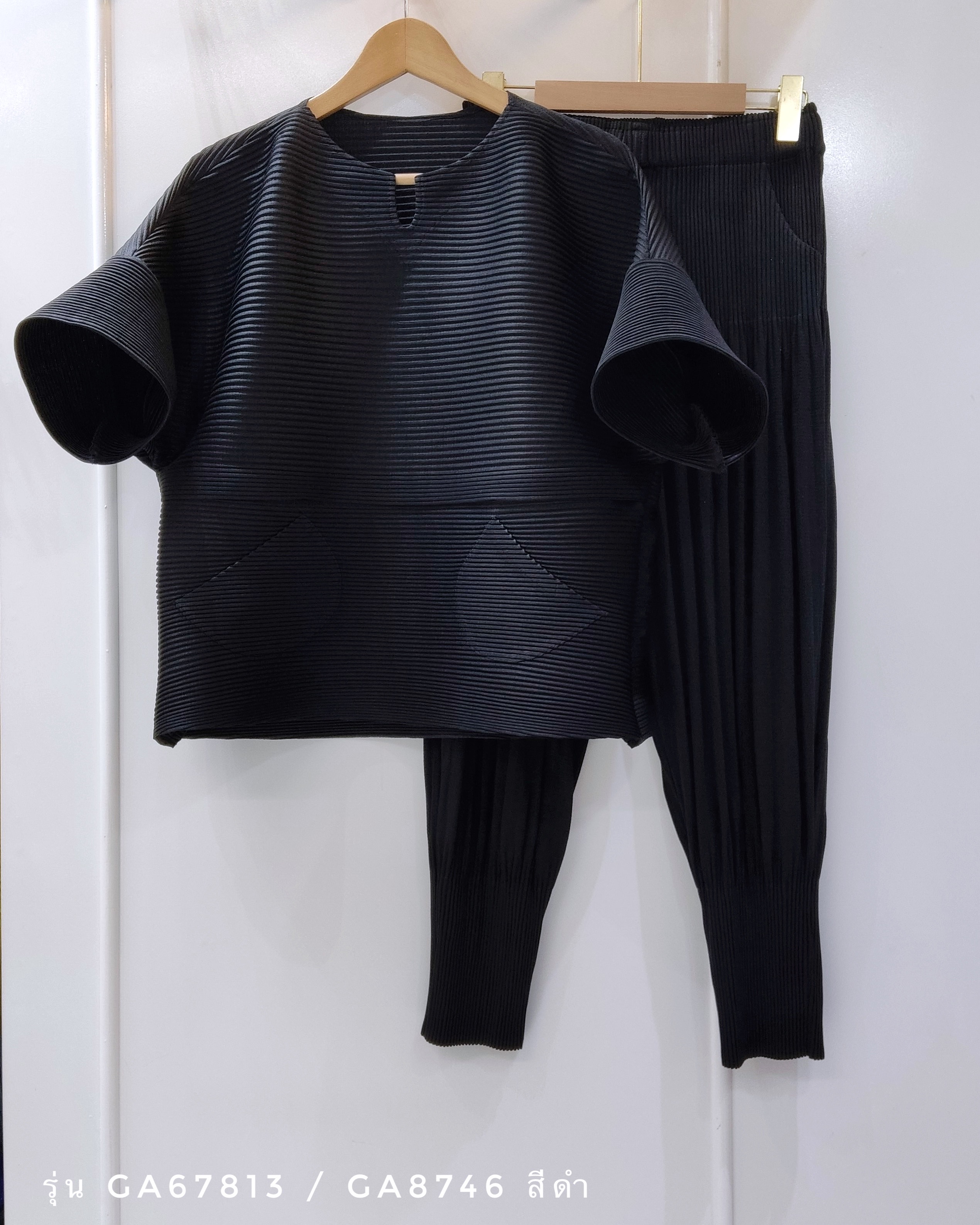 2MUAY รุ่น GA67813 / GA8746 THICK HORIZONTAL PLEATED SET 8 สี FREE SIZE
