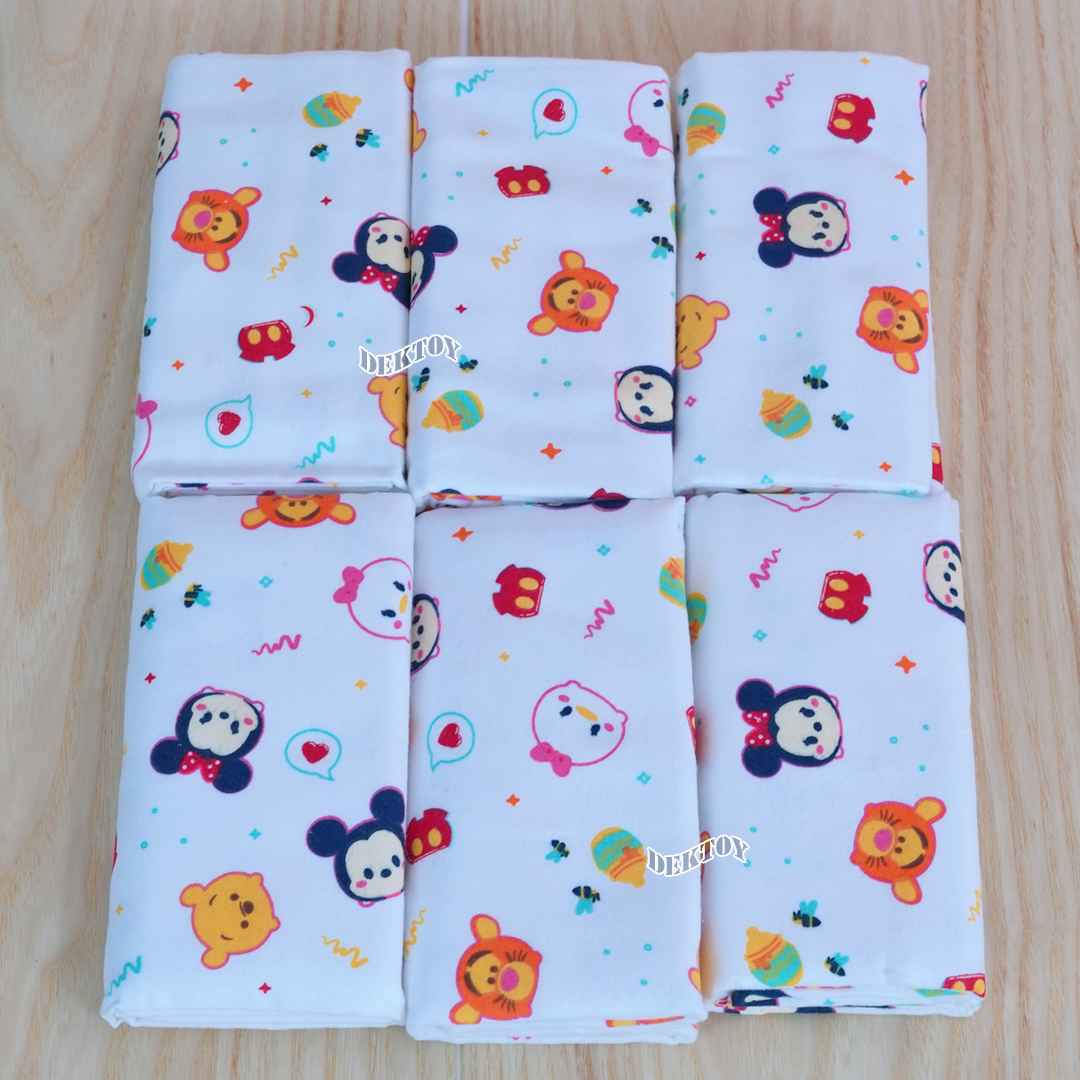 Grace Kids เกรซคิดส์ ผ้าอ้อมสำลี 27 นิ้ว 6 ผืน ลายซูมซูม