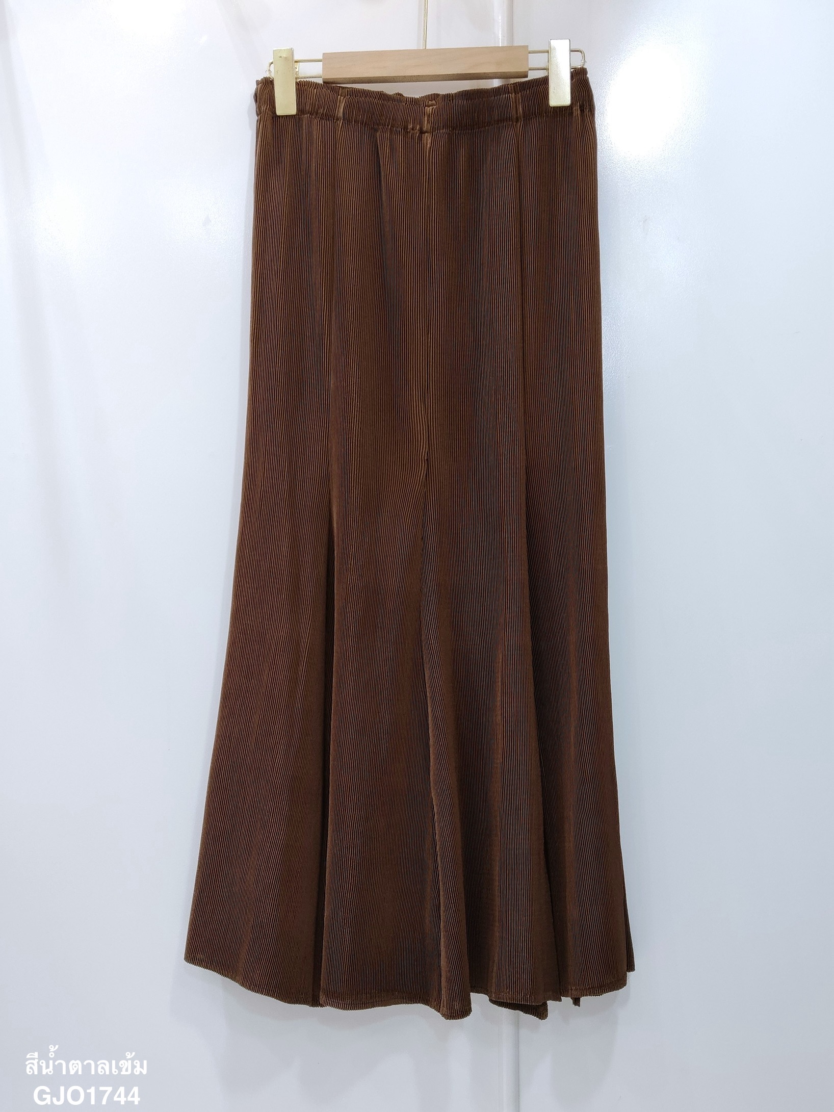 ปรับราคาลง20%!! ยาว 34นิ้ว! 2MUAY รุ่น GJO1744 กระโปรงพลีทคุณภาพ MERMAID PLEATED SKIRT 9 สี FREE SIZE