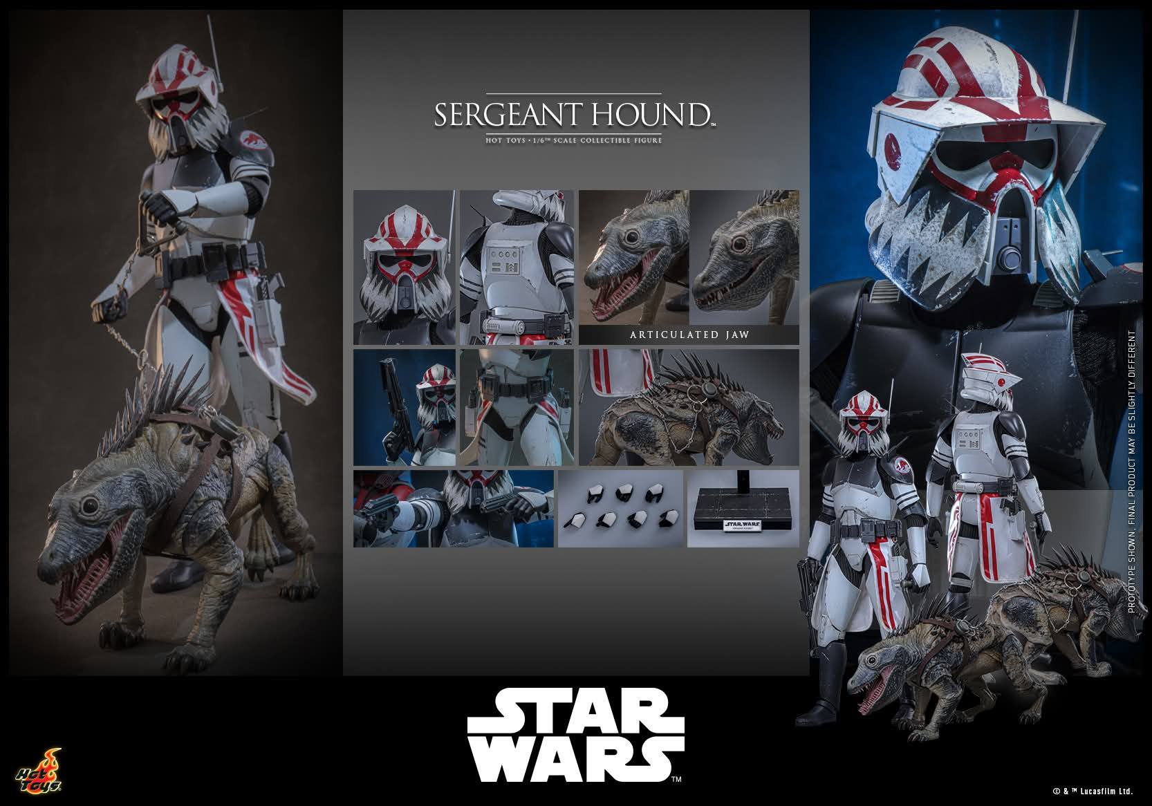 [สั่งจอง]HOT TOYS TMS167 1/6 : Sergeant Hound Collectible Figure [Star Wars: The Clone Wars]
