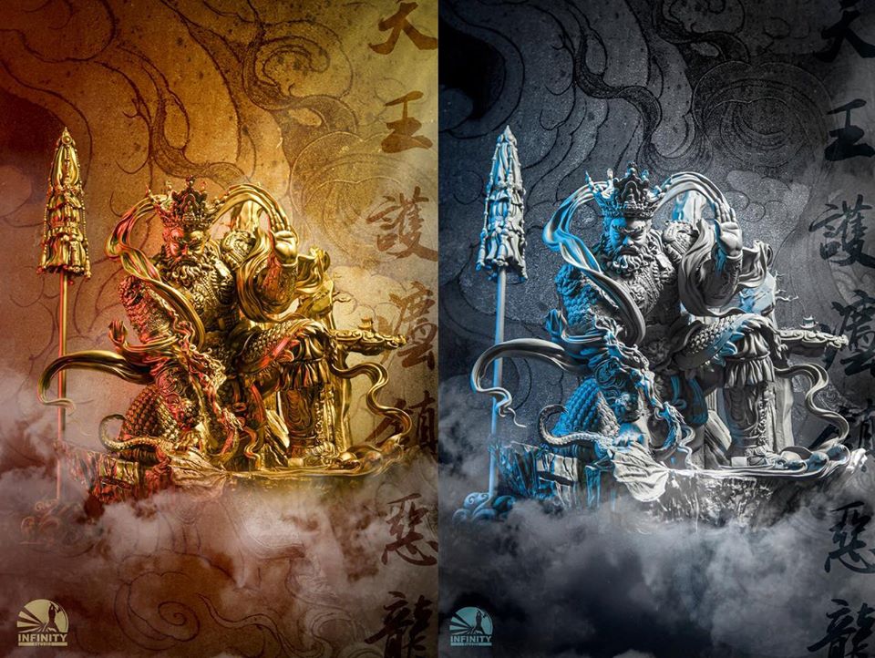 [สั่งจอง]Infinity Studio Guardian of Heaven Subdues the Evil Dragon [Gray / Gold Version]