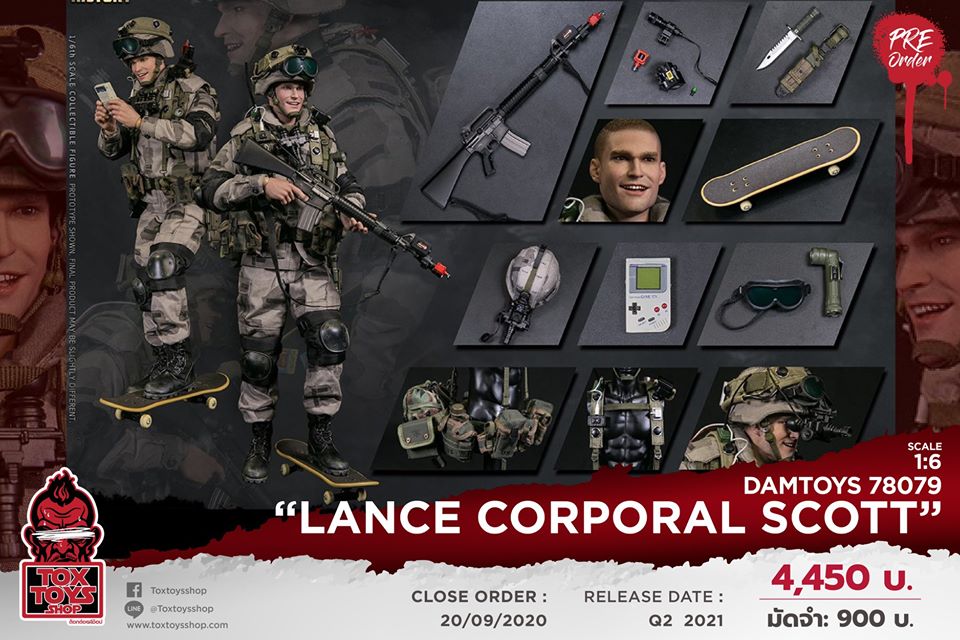 [สั่งจอง]DAMTOYS 78079 1/6 Operation Urban Warrior ‘99 - Marine Corps urban warfare exercises in Oakland “Lance corporal Scott”