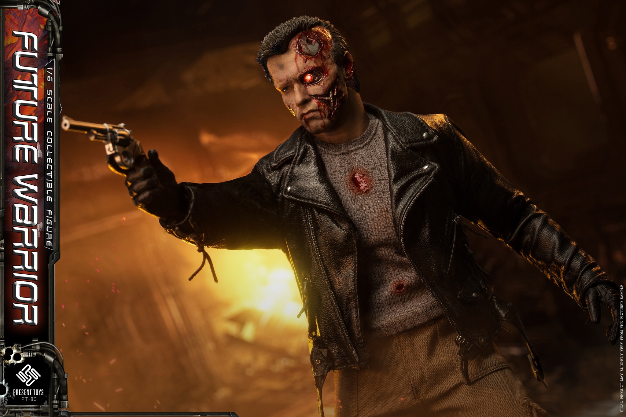 [สั่งจอง] PRESENT TOYS PT-sp80 1/6 : Future Warrior（Leather version）