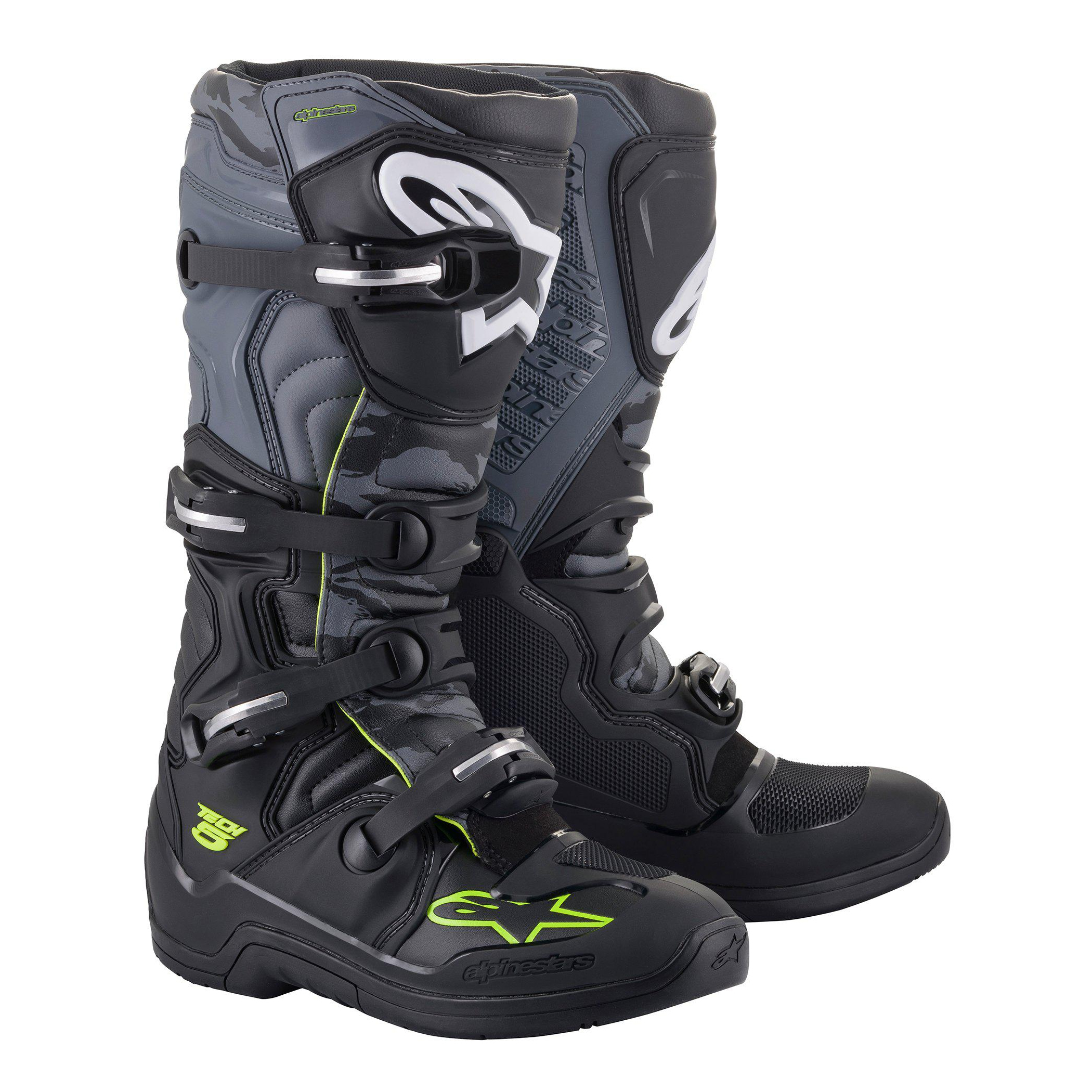 รองเท้า Alpinestars Tech 5 Boot - Black/Gray/Yellow Fluo