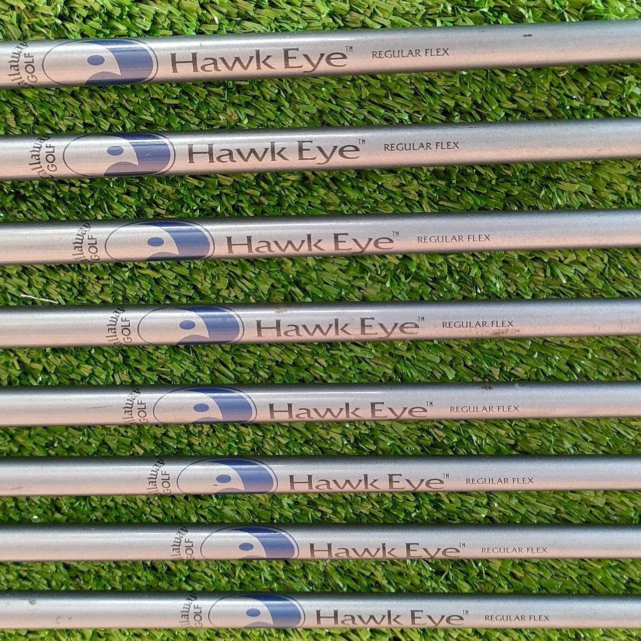 ชุดเหล็ก CALLAWAY HAWK EYE มีเหล็ก 4-9 เเละ PW เเละ SW ก้าน HAWK EYE FLEX R