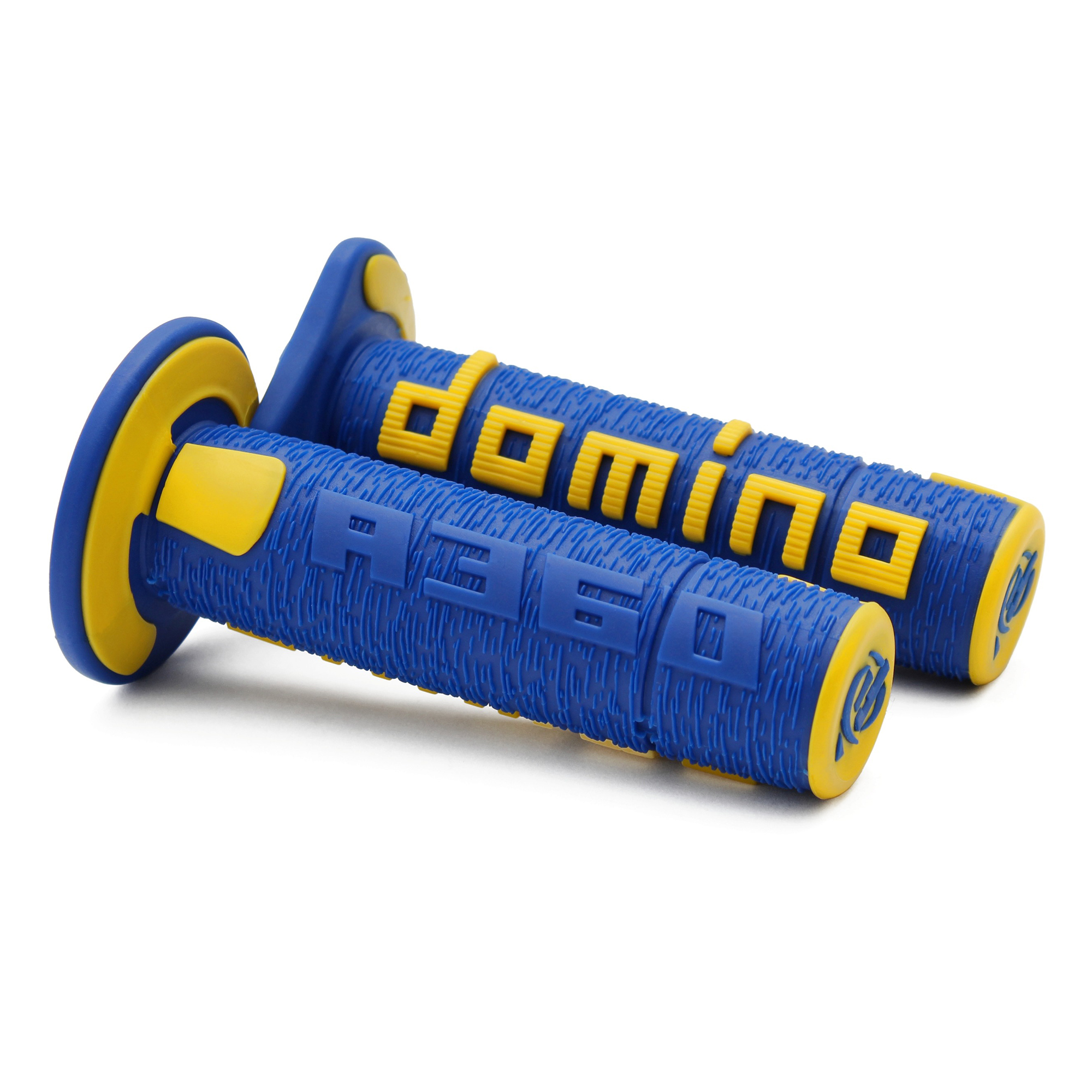 ปลอกแฮนด์ Domino A360 ปลายปิด - Blue/Yellow