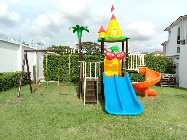 โปรโมชั่นเครื่องเล่นสนามโครงสร้างเสาสี่เหลี่ยม 5 ซม. เครื่องเล่นสนามกลางแจ้ง ,สนามเด็กเล่น,เครื่องเล่นสนามราคาถูก OutdoorPlayground , ของเล่นสนาม, สำหรับบริจาคสนามเด็กเล่น พร้อมส่ง