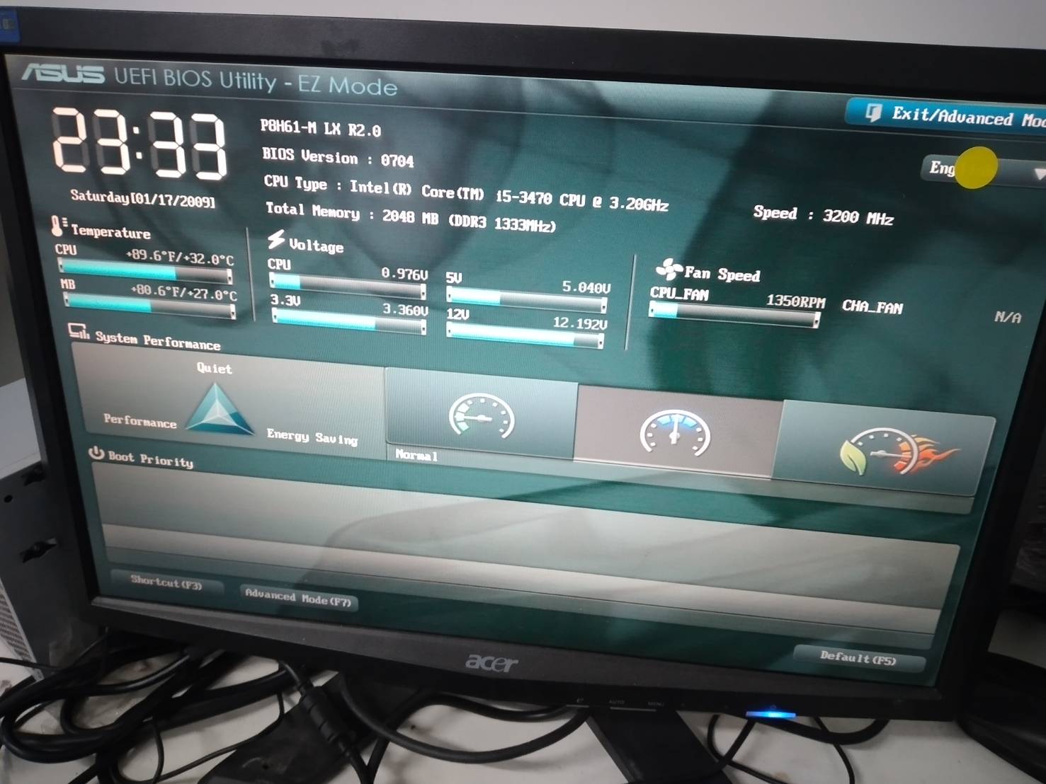P8H61-M LX R2.0 พร้อม cpu i5-3470