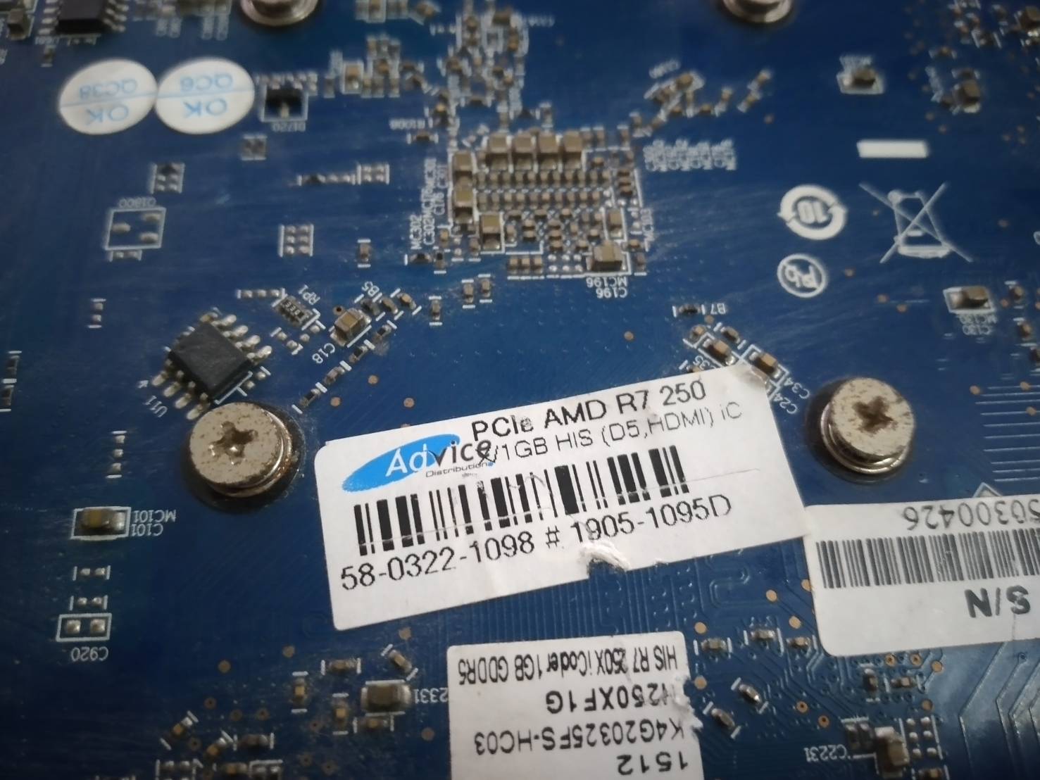 HIS R7 250 iCooler Boost Clock 1GB GDDR5 PCI-E HDMI/SLDVI-D/VGA