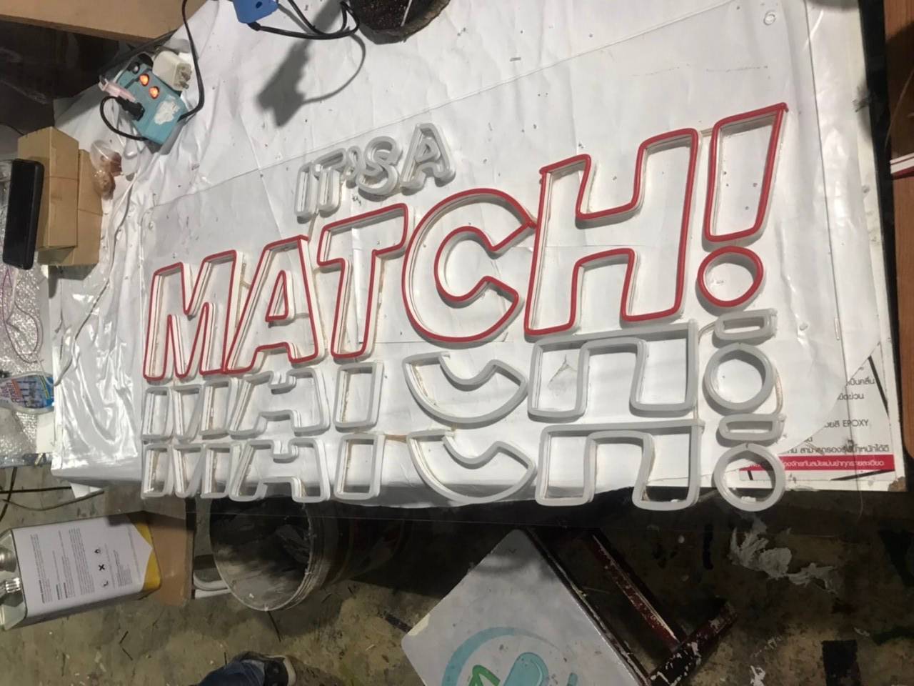 #ป้ายไฟนีออนดัดLED