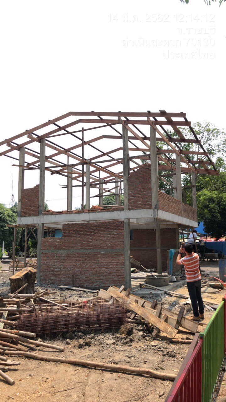 งานสร้าง ห้องพักครู รร.ดอนฟักทอง