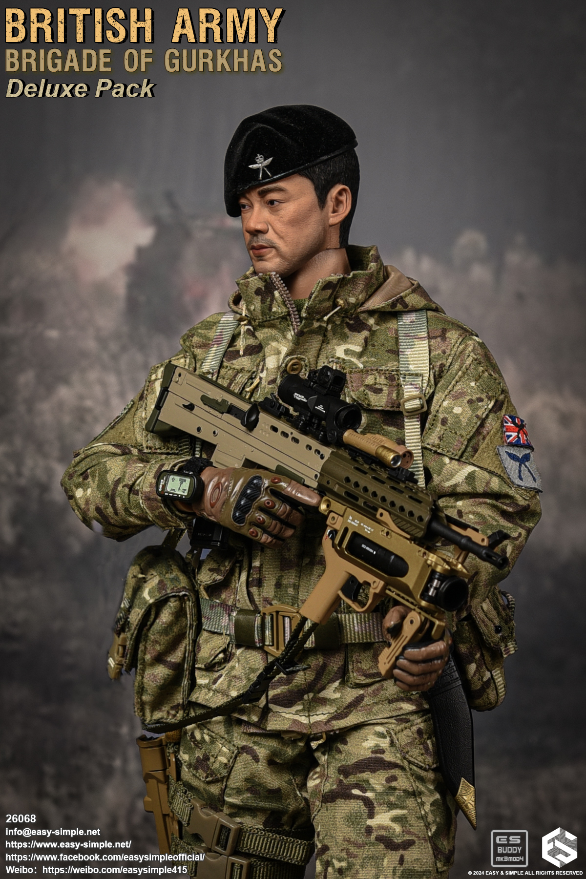 [สั่งจอง]Easy&Simple 26068 1/6 : British Army Brigade of Gurkhas Deluxe Pack