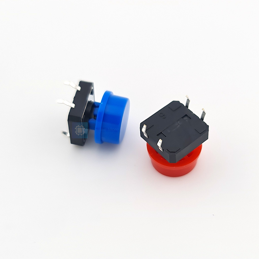 Round Cap Tact Switch Button Switch 5 colors 4 sets total 20 pcs 12X12X7.3