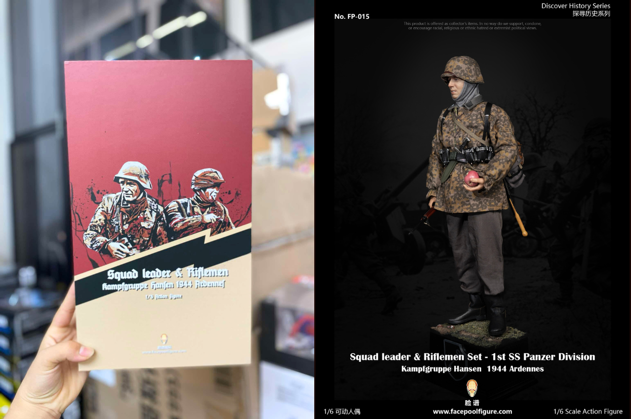 [พร้อมส่ง] Facepoolfigure 1/6 : 1st SS Panzer Division - FP015B : Riflemen