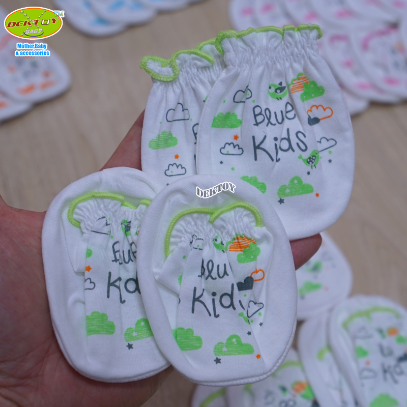 Littelhome baby ถุงมือ+ถุงเท้า เด็กแรกเกิด-3เดือน แพ็ค12คู่