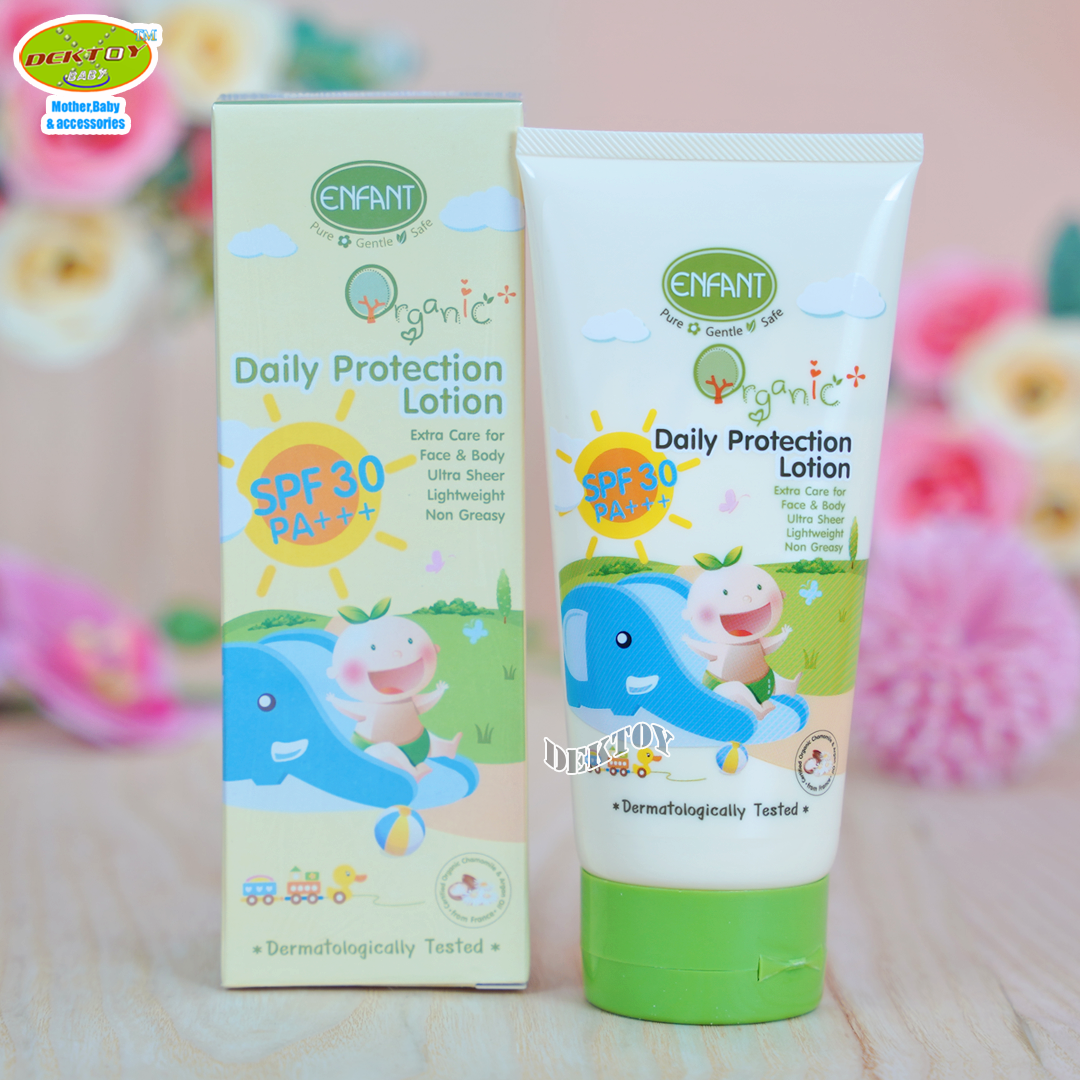 Enfant อองฟองต์ โลชั่นกันแดดเด็ก6เดือนขึ้นไป SPF30 ออแกนิค พลัส เดลี่ โปรเทคชั่น โลชั่น 150 ml.