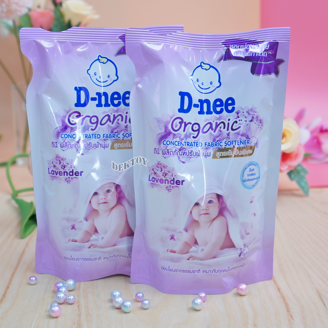 D-nee Organic ดีนี่ น้ำยาปรับผ้านุ่มสูตรเข้มข้นพิเศษ 500 มล.