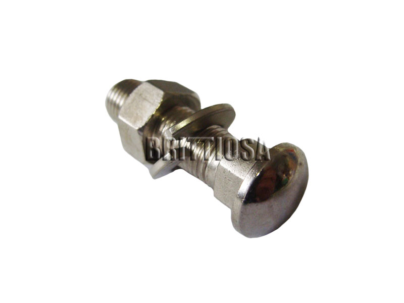 Puskurin pultti, kromattu, Halkaisija 3/8", kokonaispituus 41mm =5e