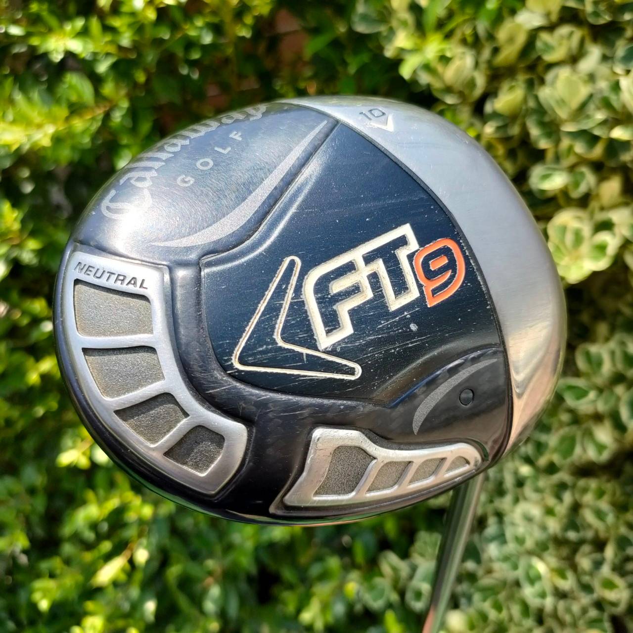 DRIVER CALLAWAY FT9 องศา 10 ก้าน SPEED AXIS FLEX S หัวใหญ่ หน้ากว้าง ตัวตีไกเลยครับ มีส่วนผสมเคฟล่า วางจุดได้ดี ทำให้ชดเชยสูง และเร่งสปีดได้เต็ม MAX
