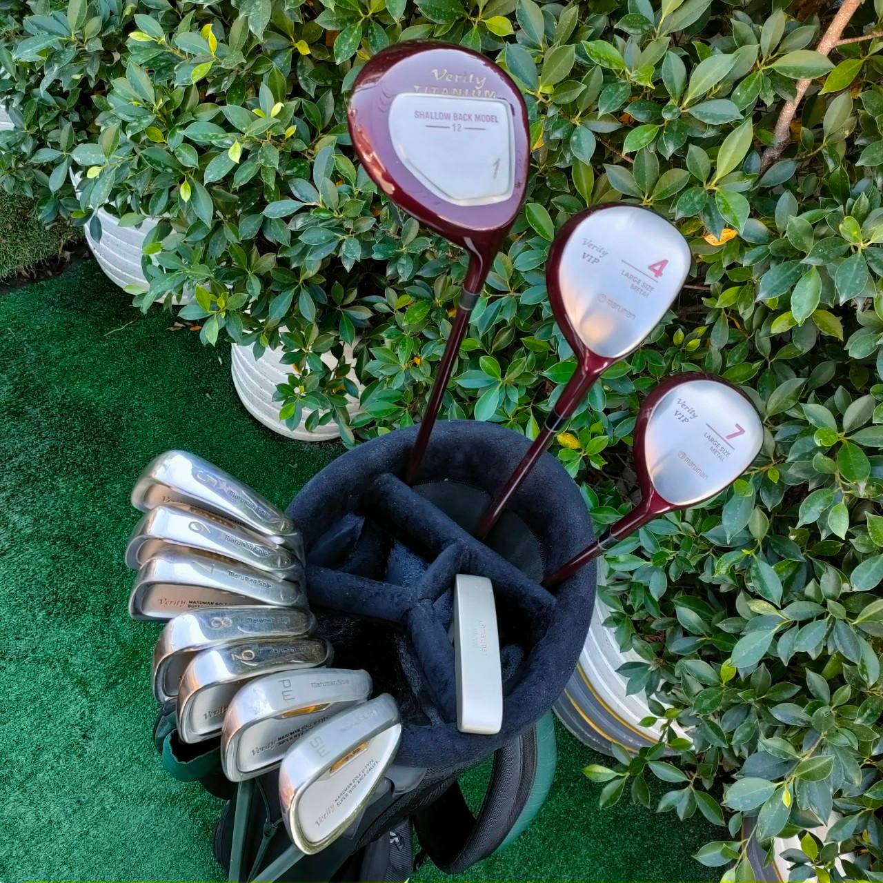 ****ไม้กอล์ฟครบชุดสำหรับผู้หญิง*** FULLSET MARUMAN VERITY TITANIUM SHALLOW BACK MODEL