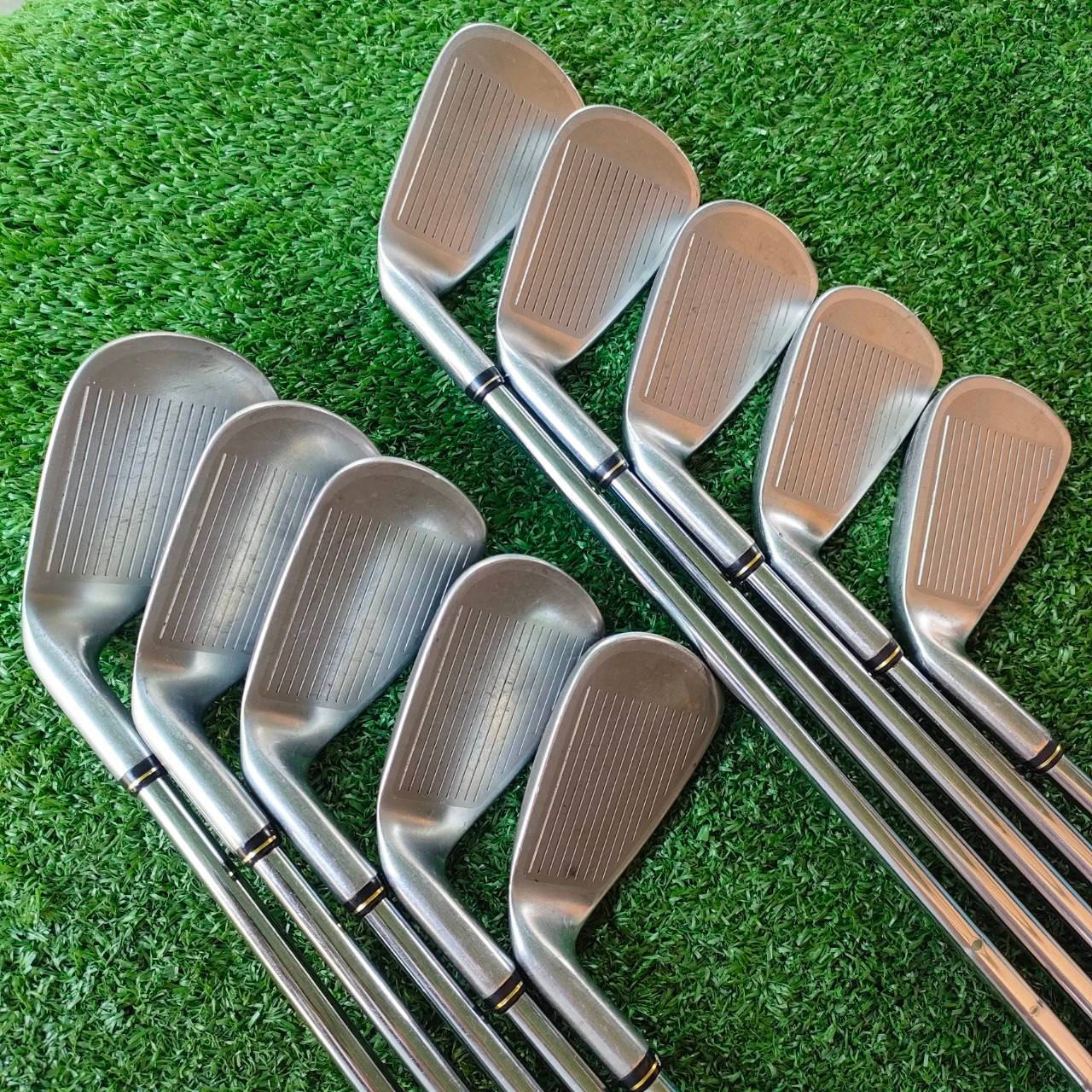 ชุดเหล็ก XXIO IMPACT POWER FACE มีเหล็ก 3-9 เเละ PW AW SW ก้าน N.S.PRO 950GH FLEX S ชุดใหญ่ที่สุดได้เหล็กถึง 10 ชิ้น กหน้าเด้งมากๆตีไกลสุดจากญี่ปุ่น ไม้กอล์ฟพรีเมี่ยมมือสอง ของแท้ By NakaraLuxurious