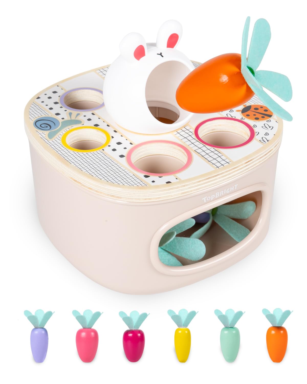 เกมป้อนแครอทกระต่าย,ของเล่น,อาหาร,กระต่าย,หยอดบล็อกของเล่นเสริมทักษะการเรียนรู้, ของเล่นเสริมพัฒนาการเด็กอนุบาล, สื่อการสอนปฐมวัย, พร้อมส่ง