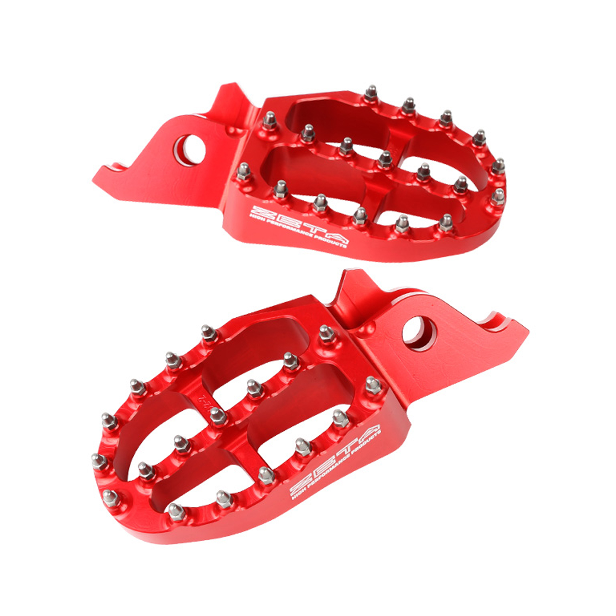พักเท้า Zeta Aluminum Foot Pegs Red CRF250/300L/M/Rally, CRF150/250/450R/RX/RL