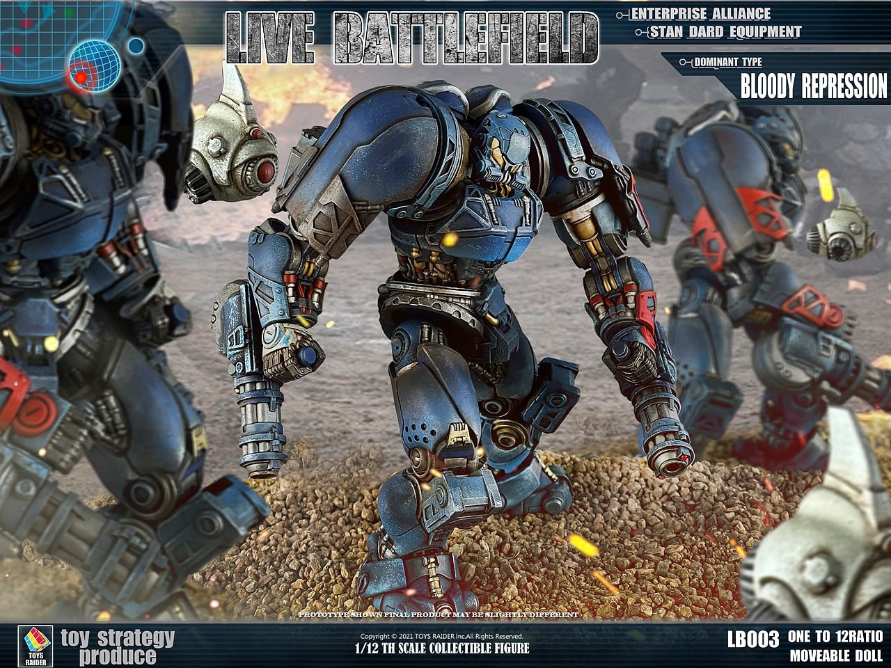 [สั่งจอง]TOYS RAIDER 1/12 : LIVE BATTLEFIELD - Conqueror Mech