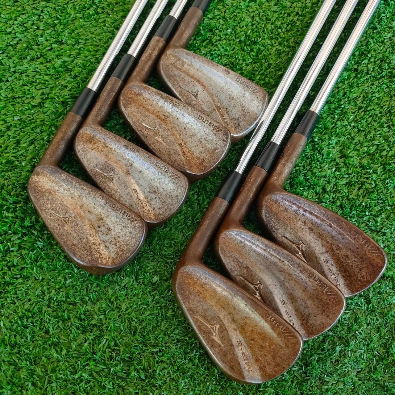 ชุดเหล็ก MIZUNO MP -5 มีเหล็ก 4 - 9 เเละ PW ก้าน PROJECT X 6.0 เหล็ก GF FORGED 1025E สุดยอดของสุดยอด FORGEDJAPAN ต้นตำหรับ ดีที่สุด!!! ไม้กอล์ฟมือสอง ของแท้ BY NakaraLuxurious